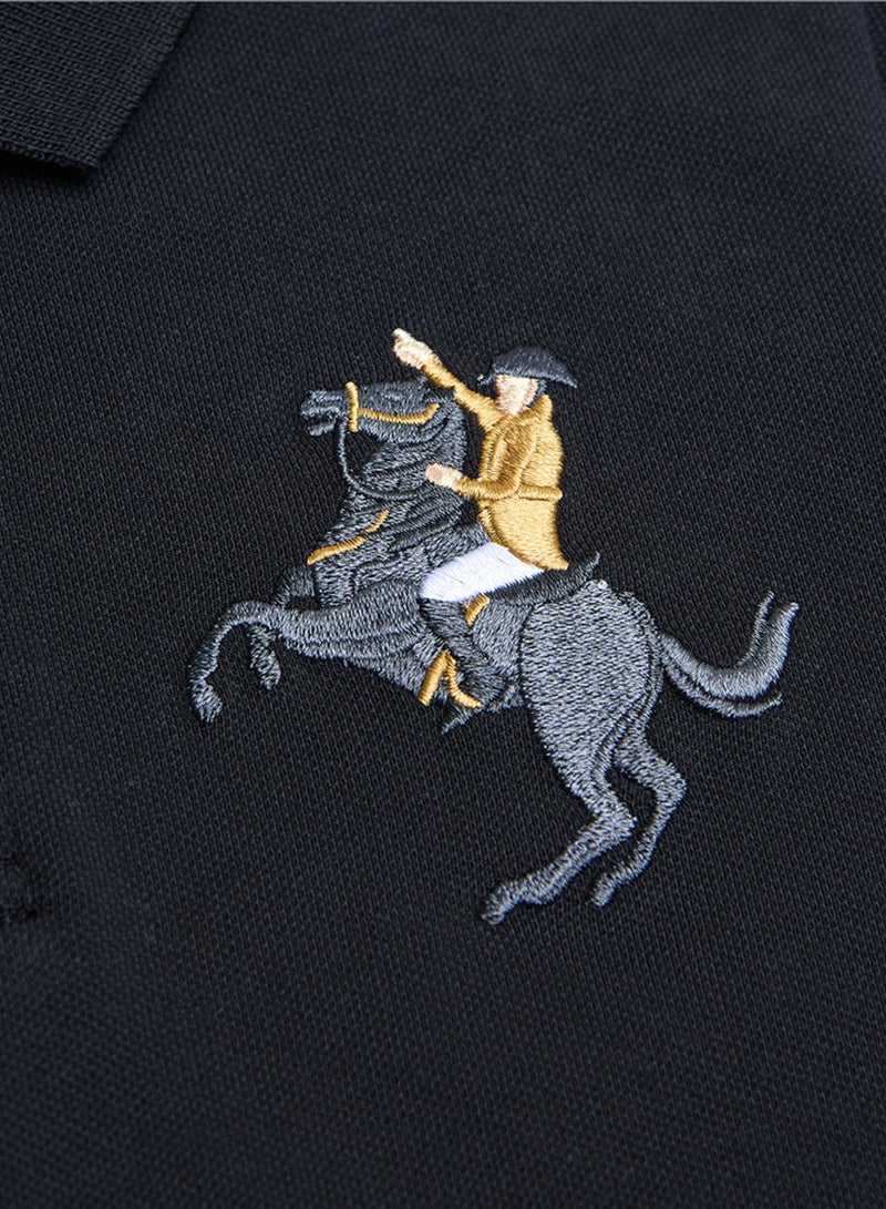 GIORDANO بولو قطن للأطفال مع تطريز نابليون - Image 4
